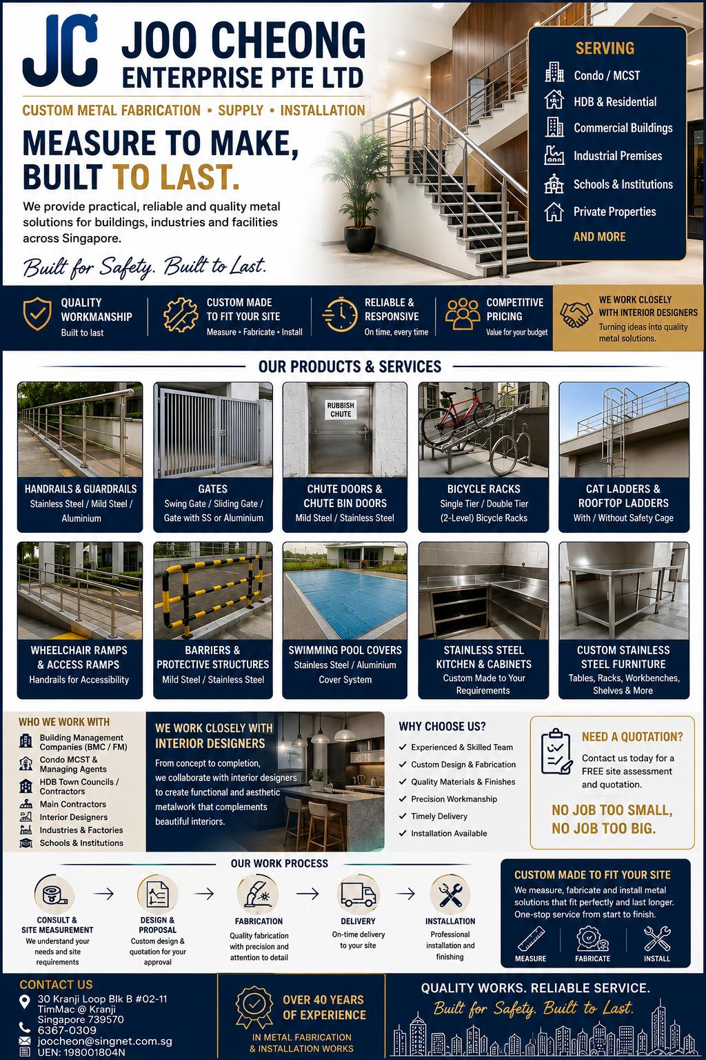 Joo Cheong Enterprise - Custom Metal Fabrication